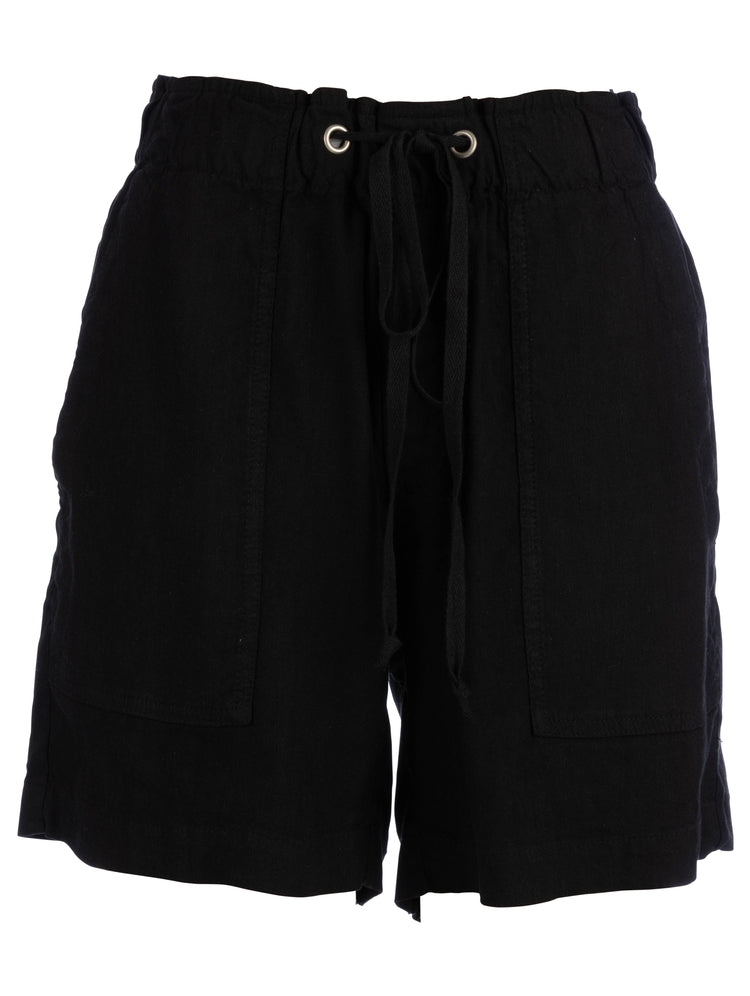Kut Katana High Rise Short with Drawstring and Porkchop Pockets