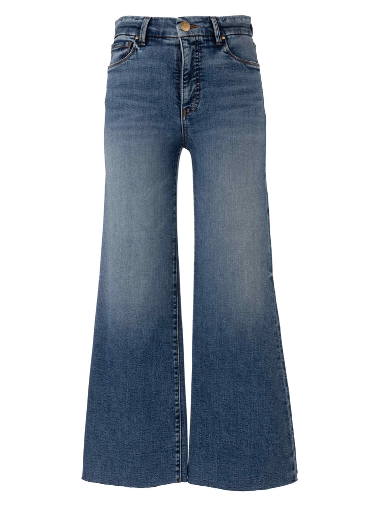 Kut Meg High Rise Fab AB Wide Leg Raw Jean
