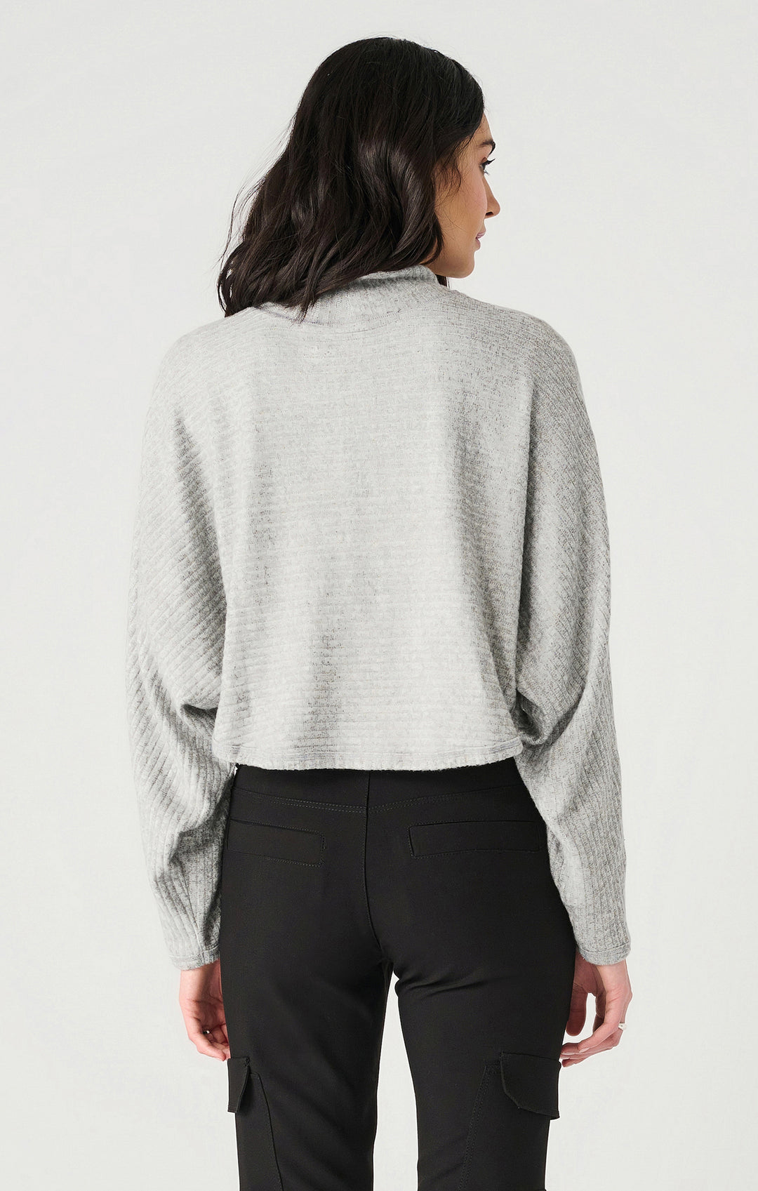 Dex Dolman Sleeve Soft Ribbed Turtleneck