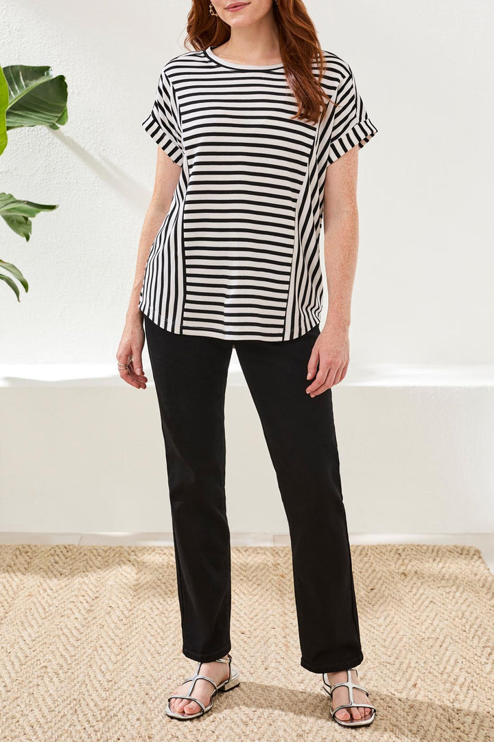 Tribal Cuffed Sleeved Top