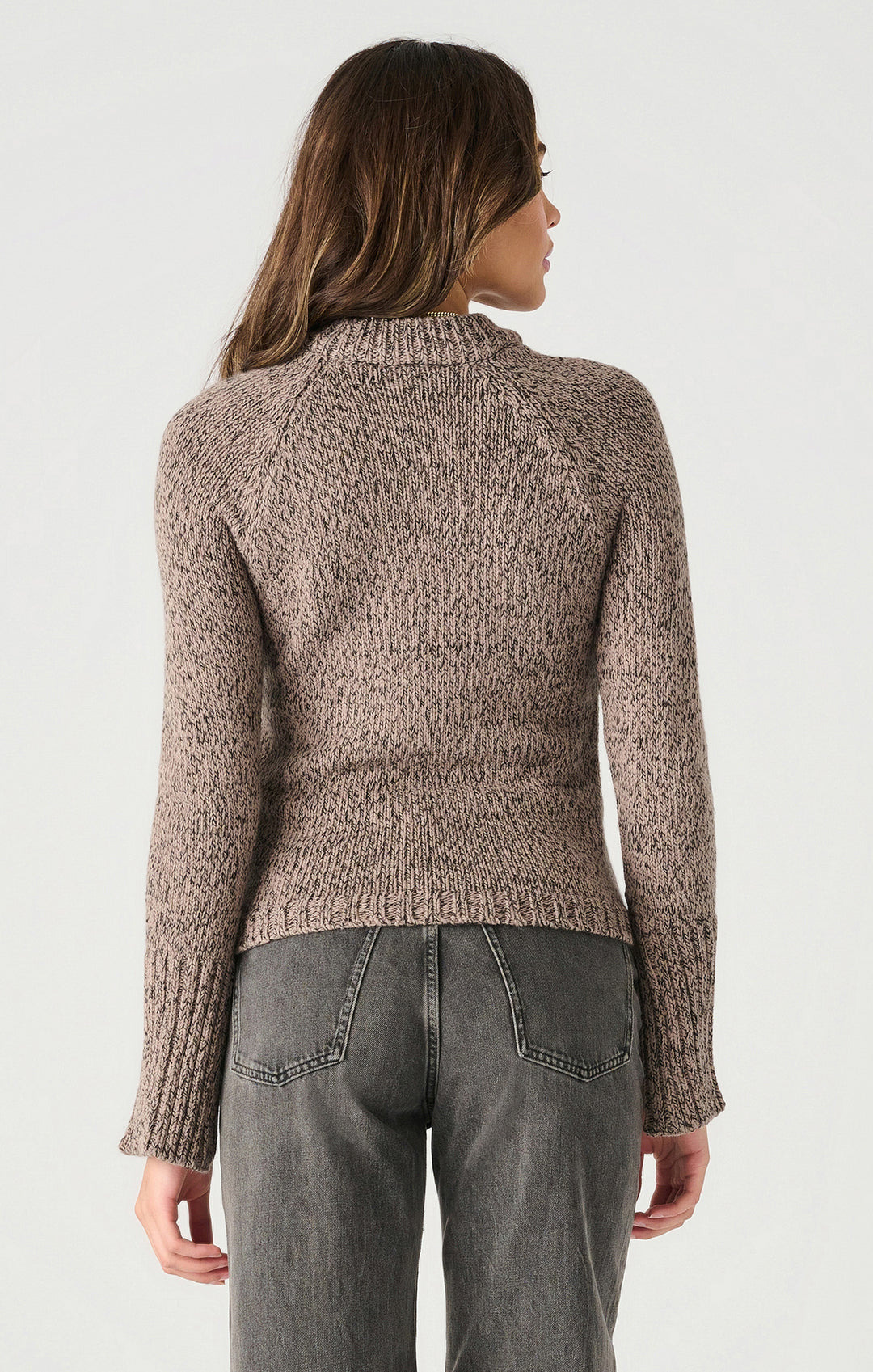 Dex LS Asymmetric Buttoned Sweater