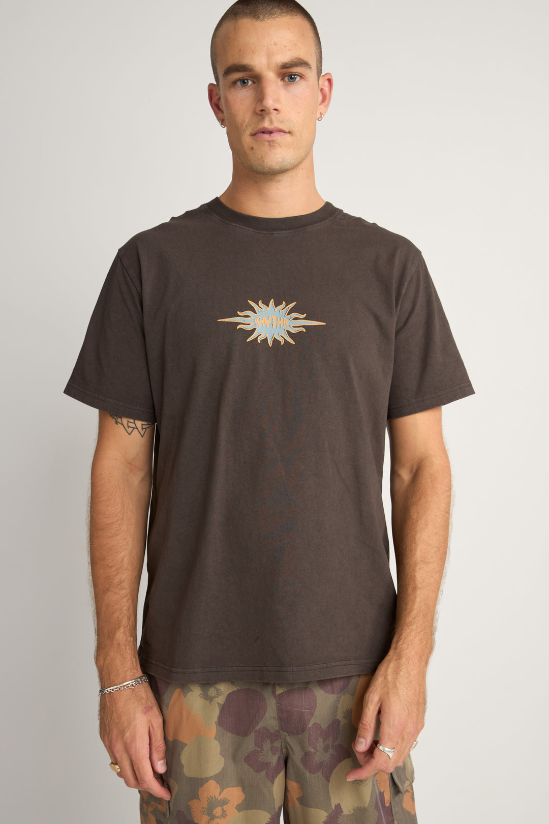 Rhythm Flame Printed Vintage Short Sleeve T-Shirt