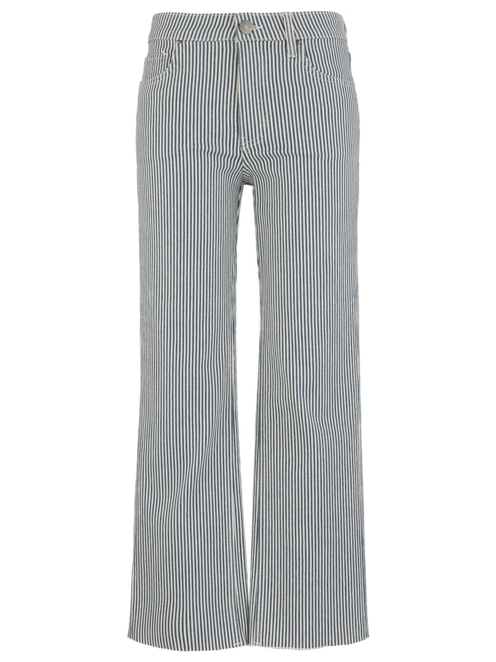 Kut Kelsey High Rise Fab Ab Ankle Flare Pant-Stripe