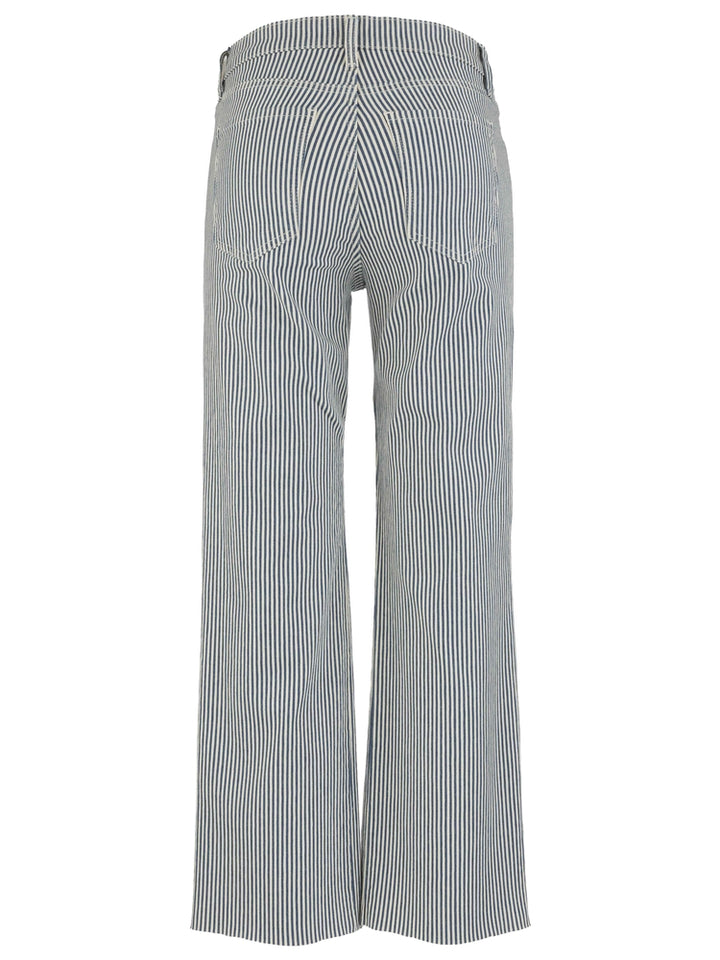 Kut Kelsey High Rise Fab Ab Ankle Flare Pant-Stripe