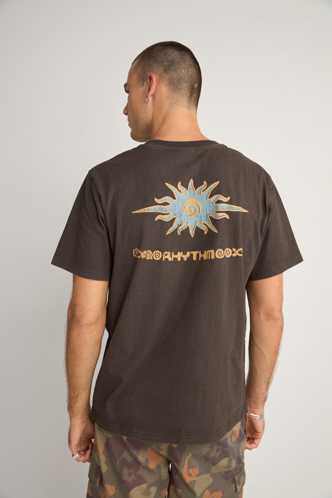 Rhythm Flame Printed Vintage Short Sleeve T-Shirt