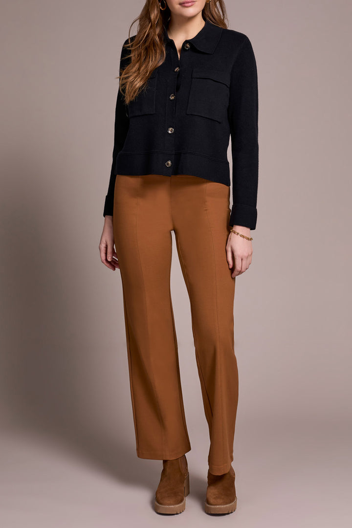 Tribal Double Knit Collared Sweater Cardigan