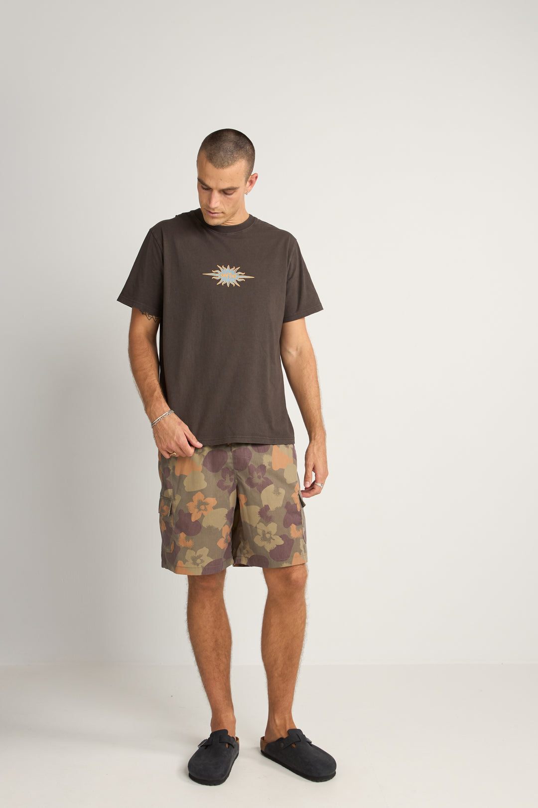 Rhythm Flame Printed Vintage Short Sleeve T-Shirt