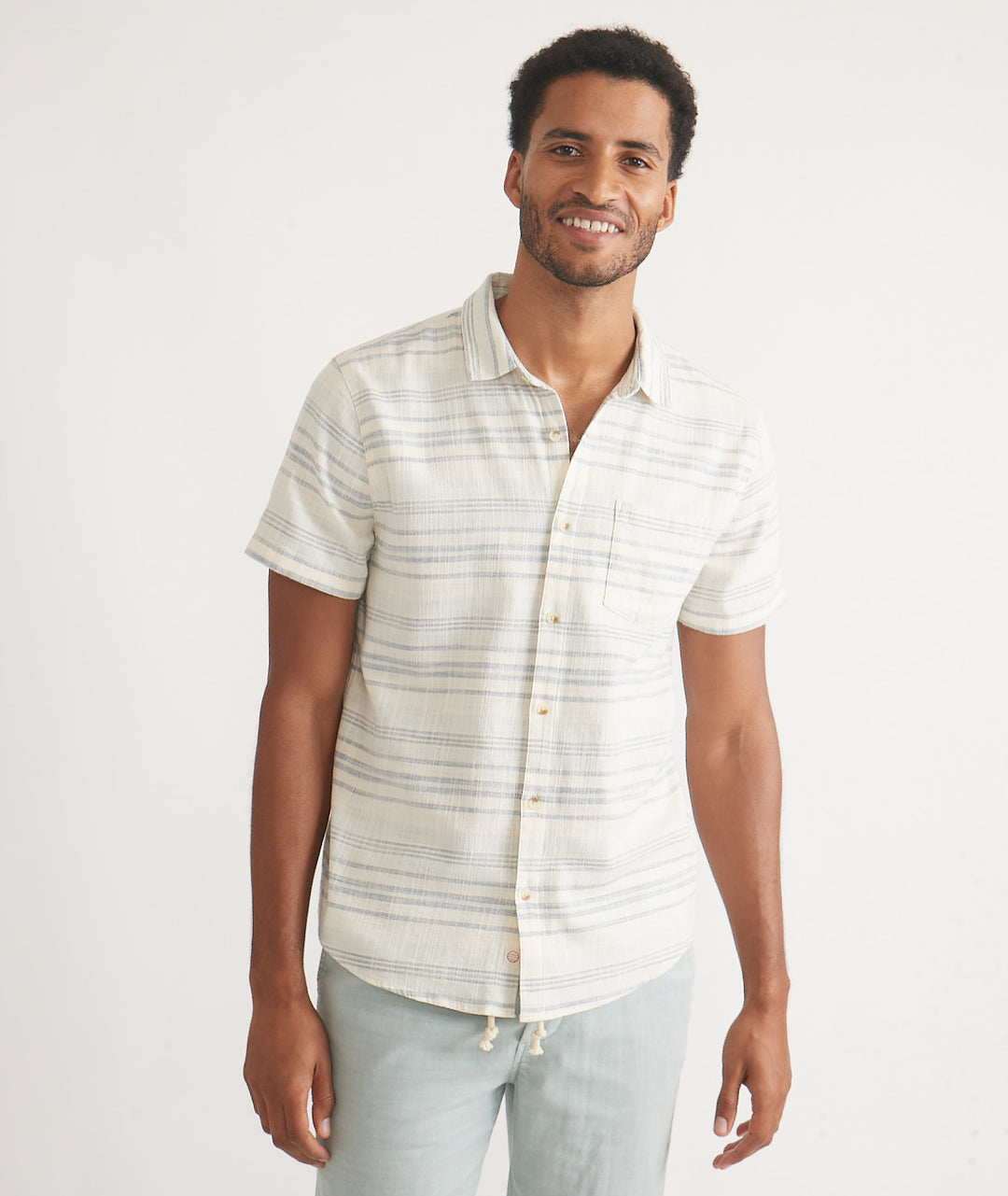 Marine Layer SS Classic Stretch Selvage Shirt