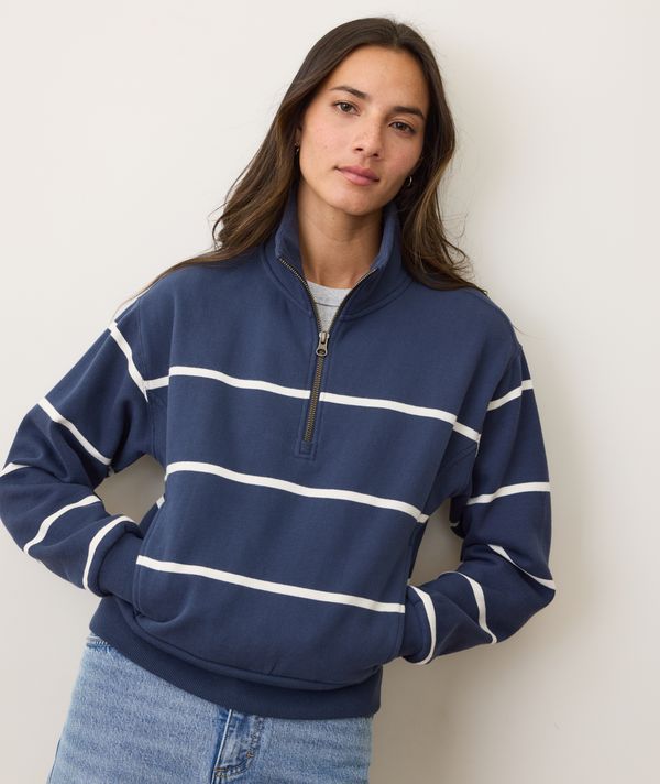 Marine Layer Cloud 9 Fleece Half Zip Sweatshirt