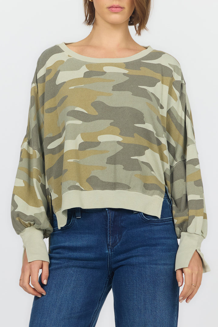 Dear John Trenton Oversized Camo Sweatshirt