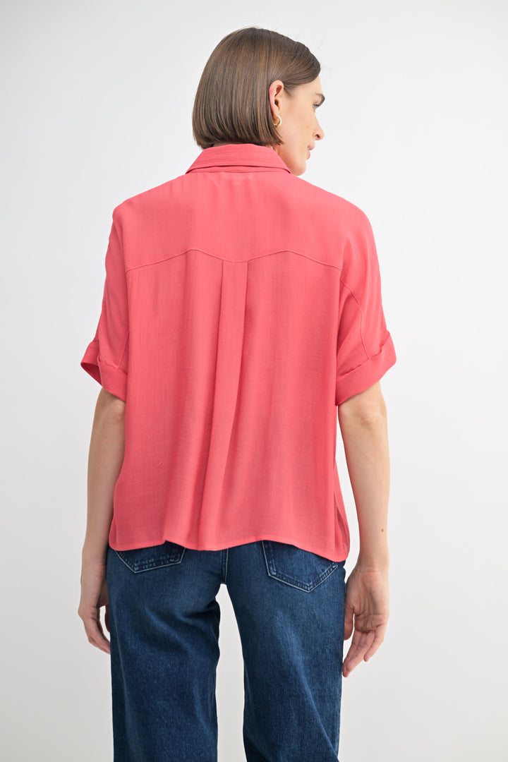 Fun2Fun Short Sleeve Collar Shirt