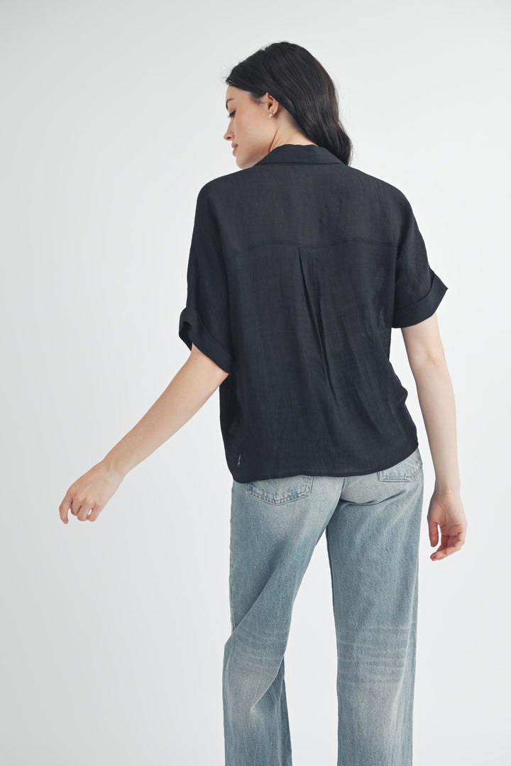 Fun2Fun Short Sleeve Collar Shirt