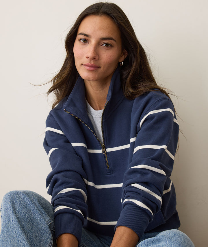 Marine Layer Cloud 9 Fleece Half Zip Sweatshirt