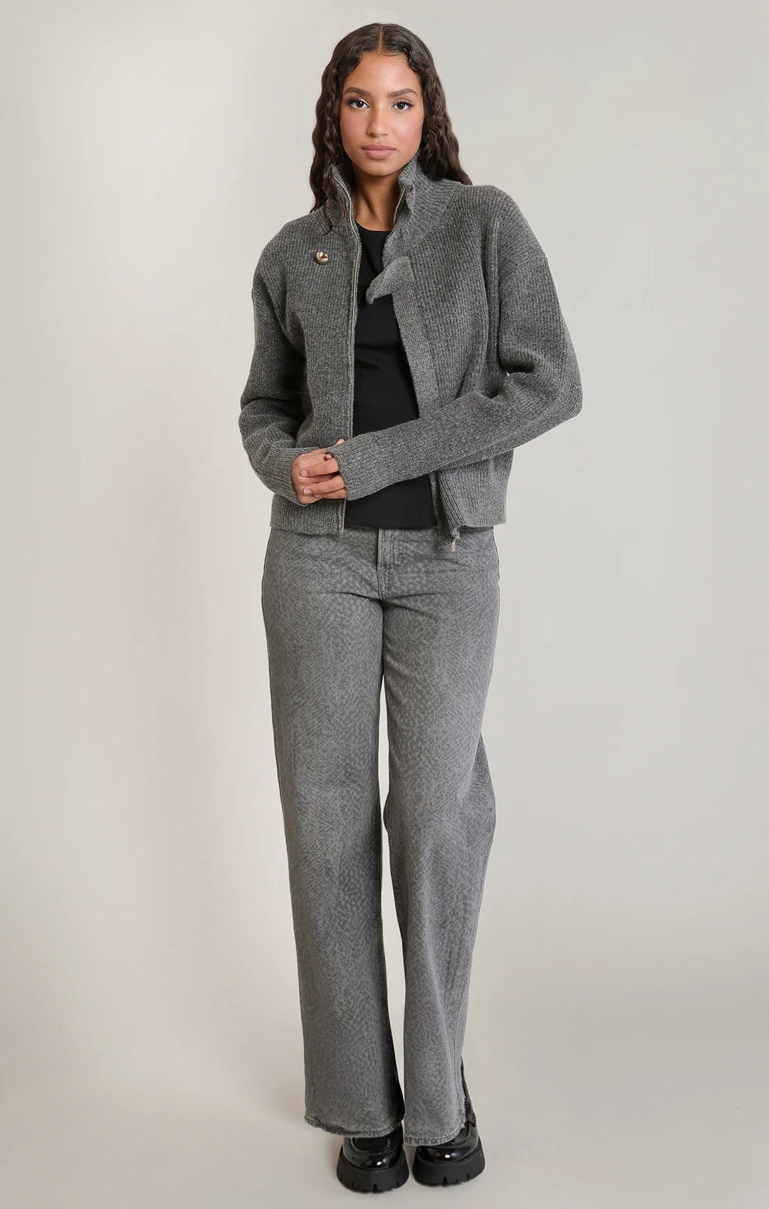 Dex Zip-Up Cardigan