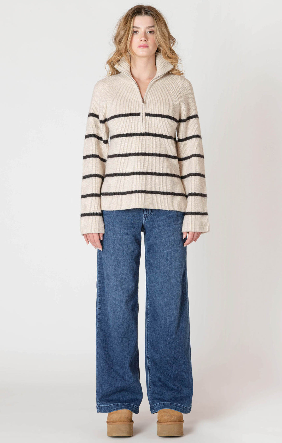Room 34 Half-Zip Longline Sweater