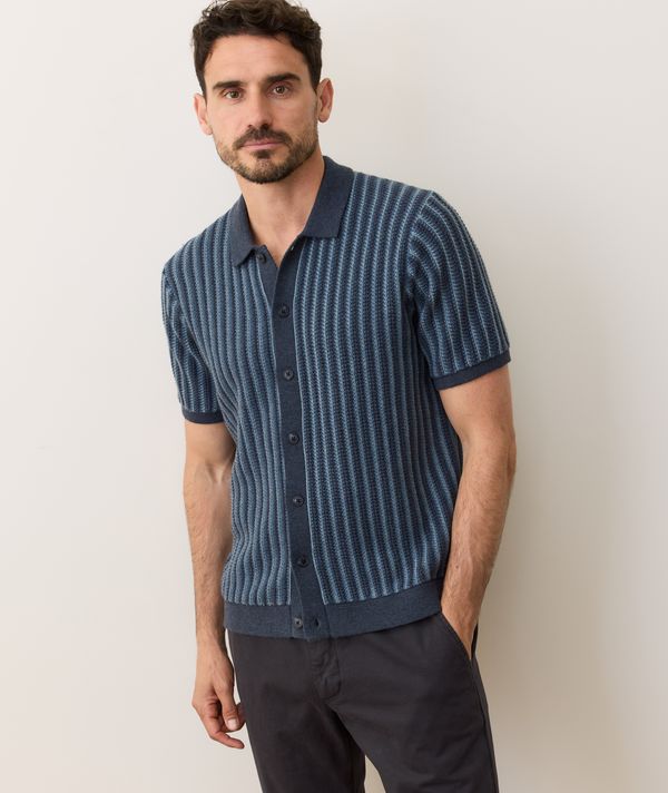 Marine Layer Graham Sweater Button Down Shirt