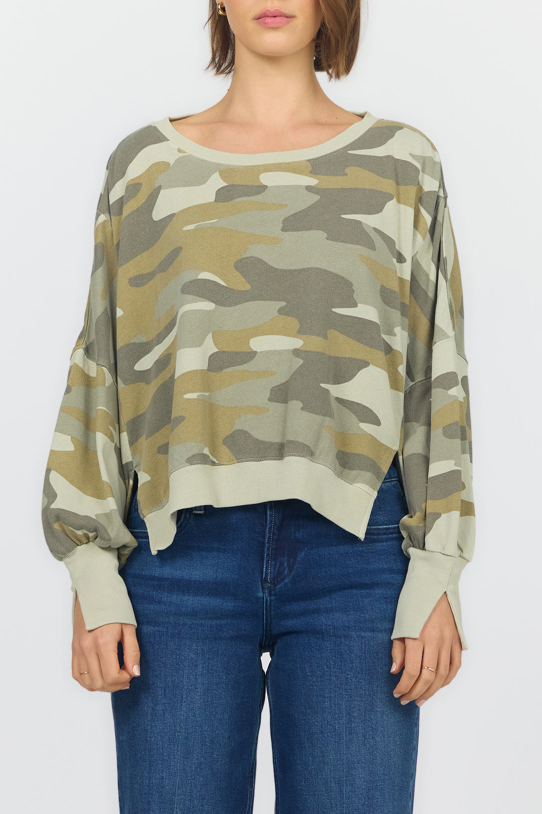 Dear John Trenton Oversized Camo Sweatshirt