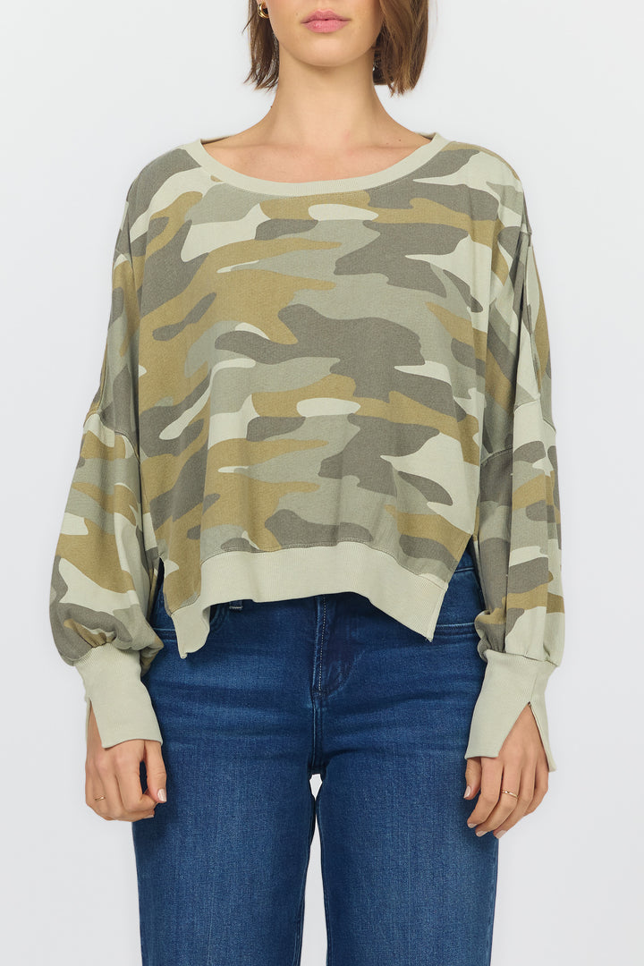 Dear John Trenton Oversized Camo Sweatshirt
