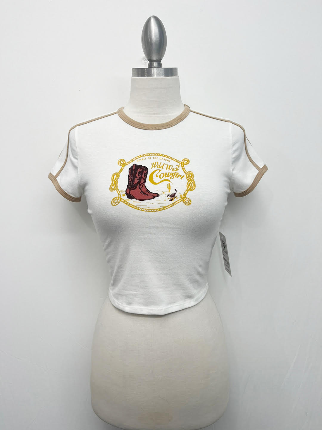 G Mini Wild West Cowgirl Print Tee