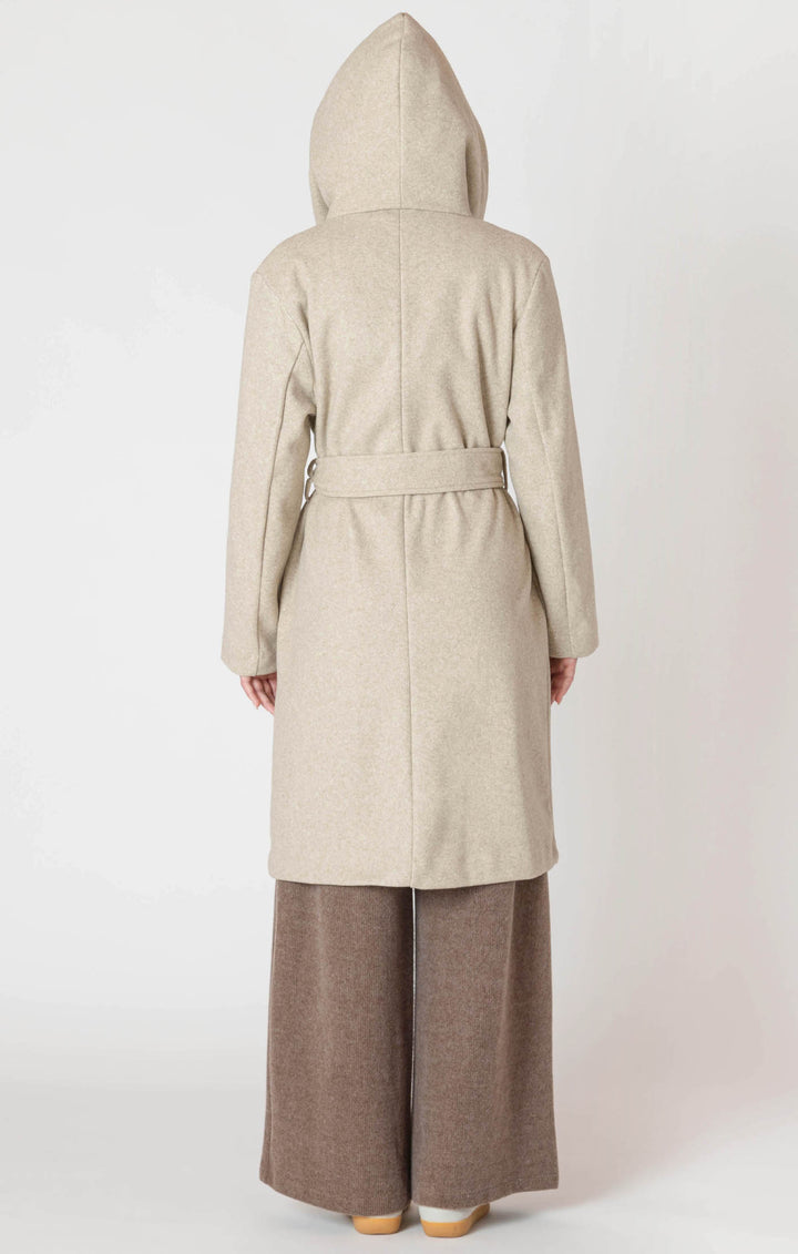 Room 34 Belted Hooded Coat