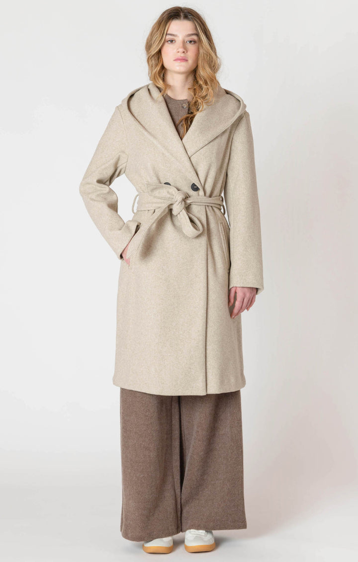 Room 34 Belted Hooded Coat