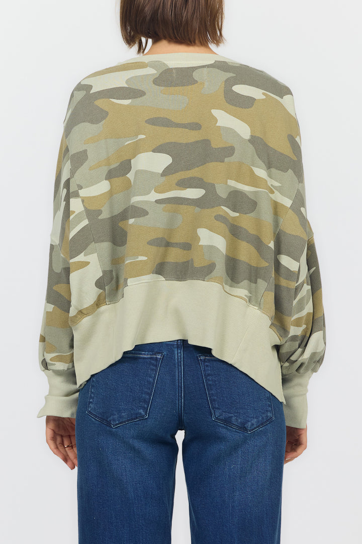 Dear John Trenton Oversized Camo Sweatshirt