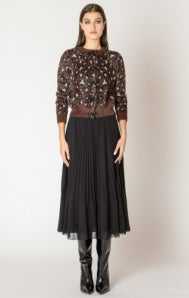 Black Tape Soft Touch Pattern Cardigan