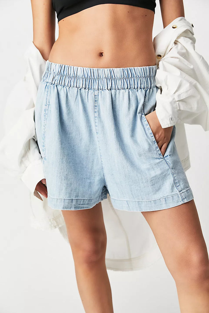 Free People Get Free Chambray Pull On