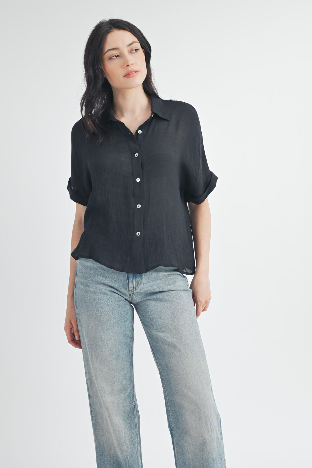 Fun2Fun Short Sleeve Collar Shirt