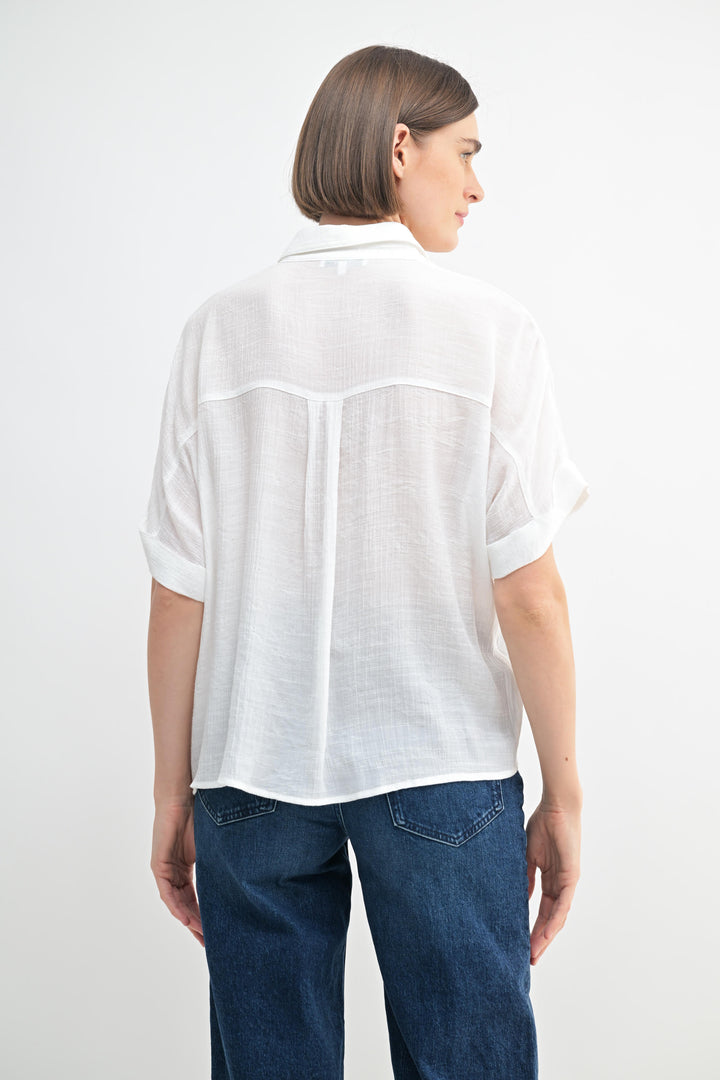 Fun2Fun Short Sleeve Collar Shirt
