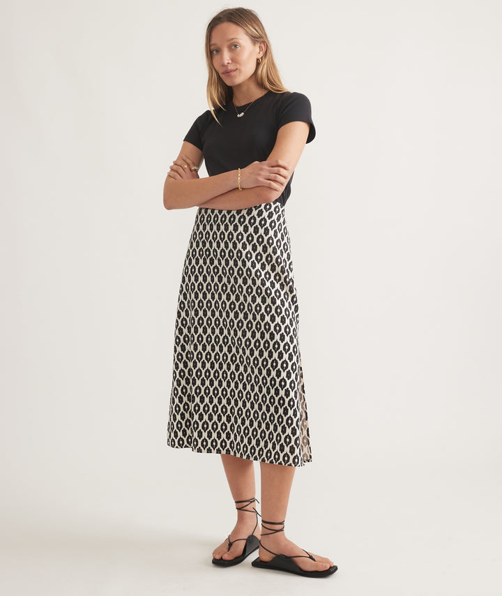 Marine Layer Ryan Midi Slip Skirt