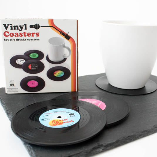 Gift Republic Vinyl Coasters