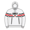 Cookies Costa Azul Fleece Paneled Pullover Hoody W/ Taping Stripe Detail &amp; Front Vertical Pockets