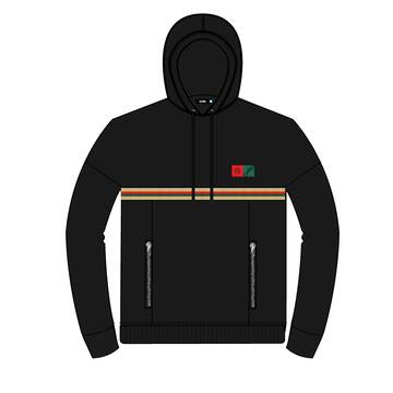 Cookies Montego Bay Fleece Pullover Hoody W/ Braided Knit Taping, Zipper Pockets & Rubber 2-Tone Cookies Logo Patch