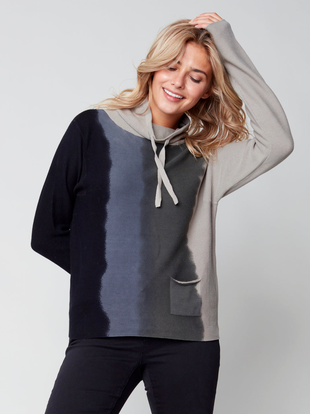 Charlie B Ombre Ottoman Cotton Sweater