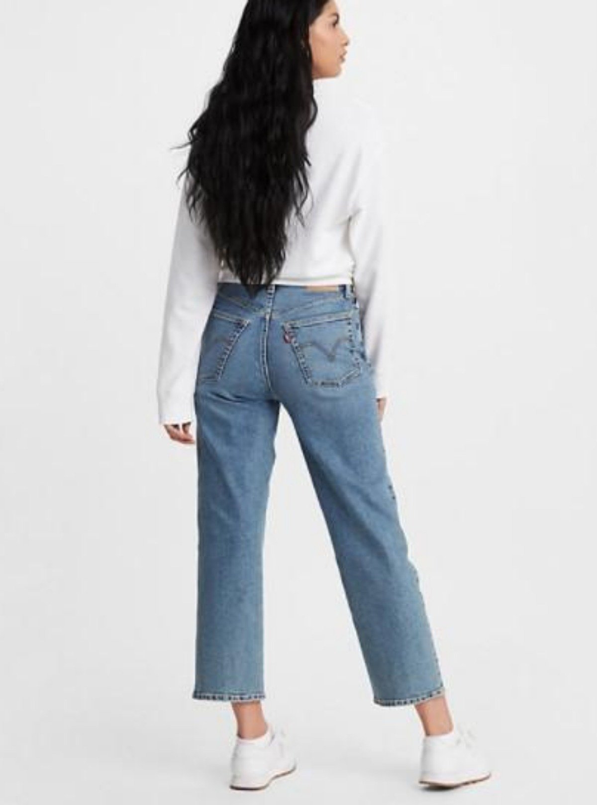 Levis Ribcage Straight Ankle Long Bottoms Mind Your Own Fin