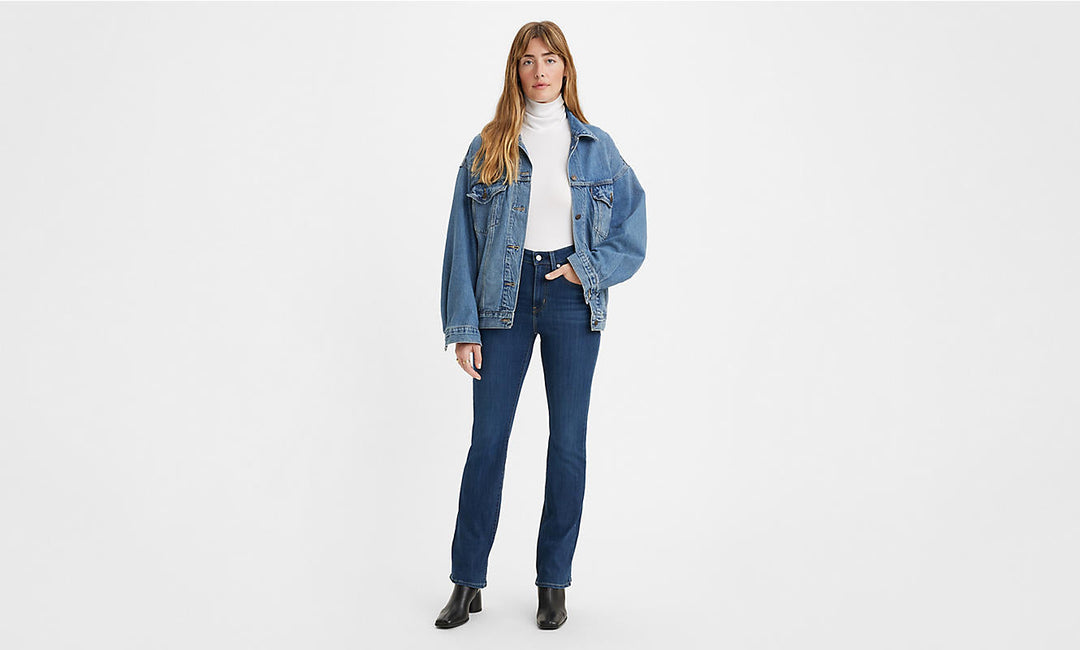 Levis 725 High Rise Bootcut Lapis Dark Horse – Dales Clothing for