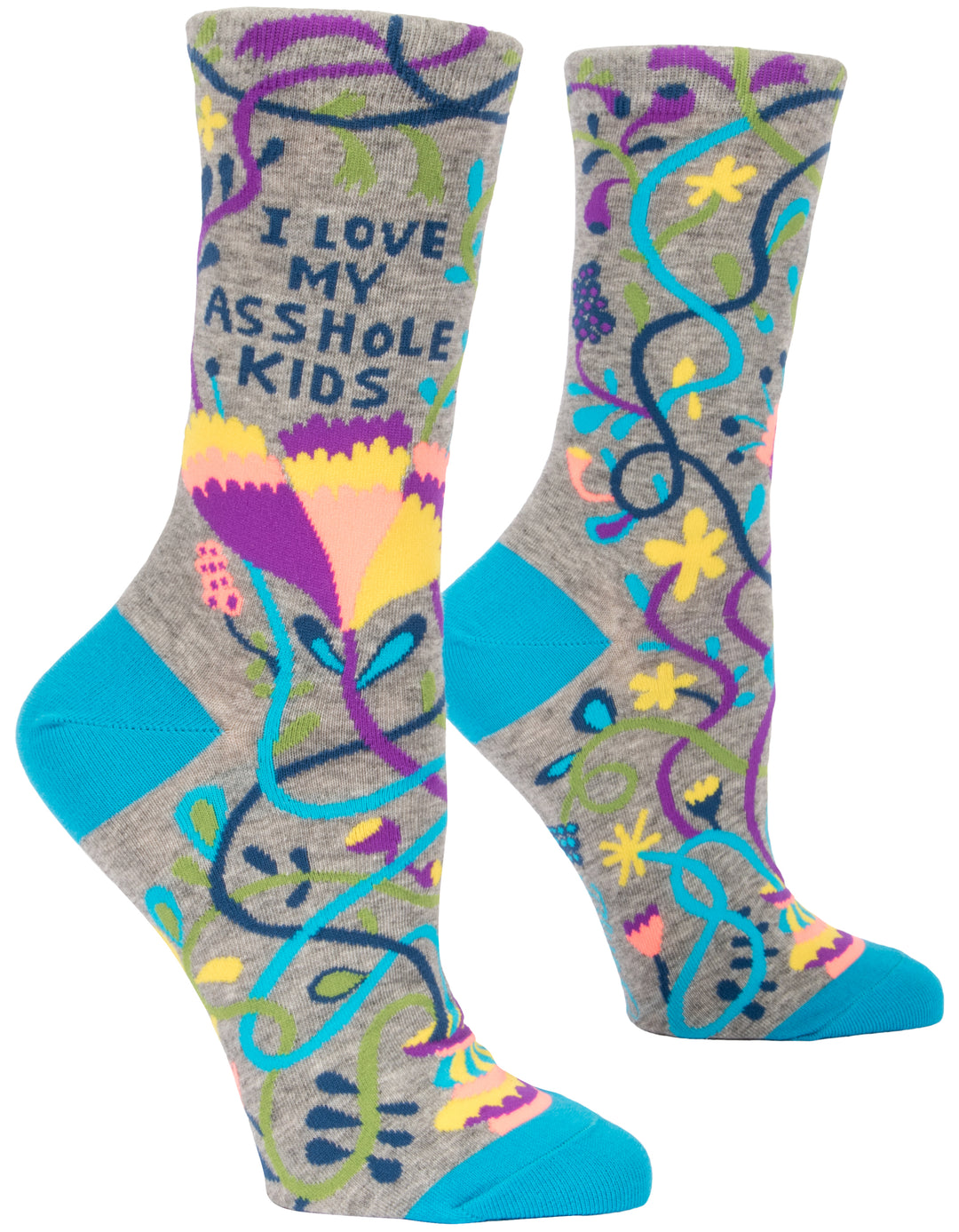 Blue Q Love My Asshole Kids Crew Socks