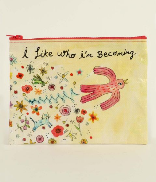 Blaue Q-Reißverschlusstasche