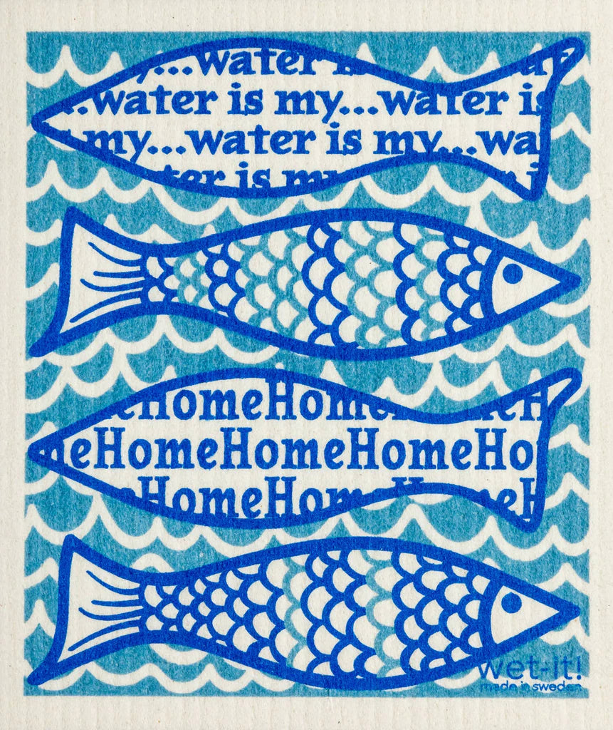 Wet-It Water Is My Home Swedish Cloth