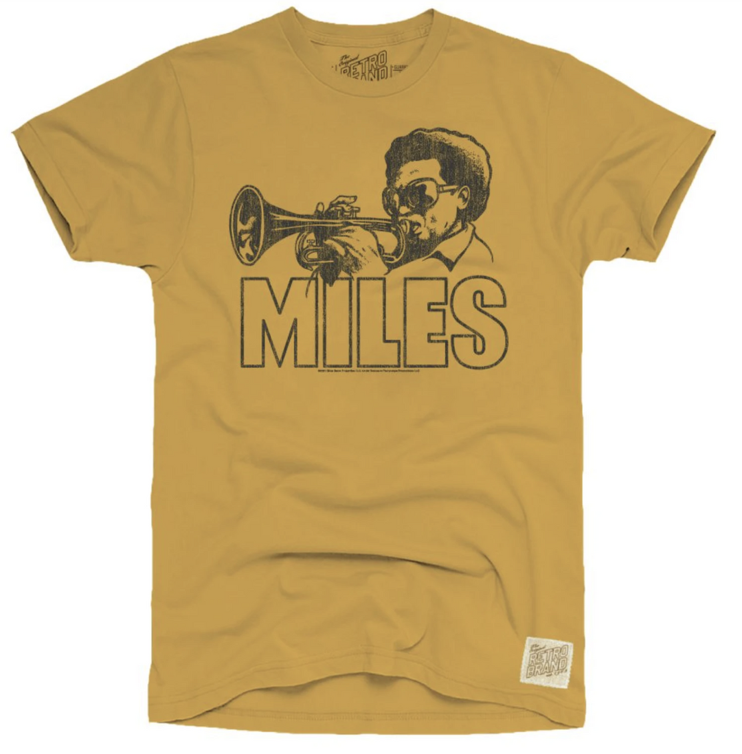 T-shirt Miles de marque rétro pour hommes