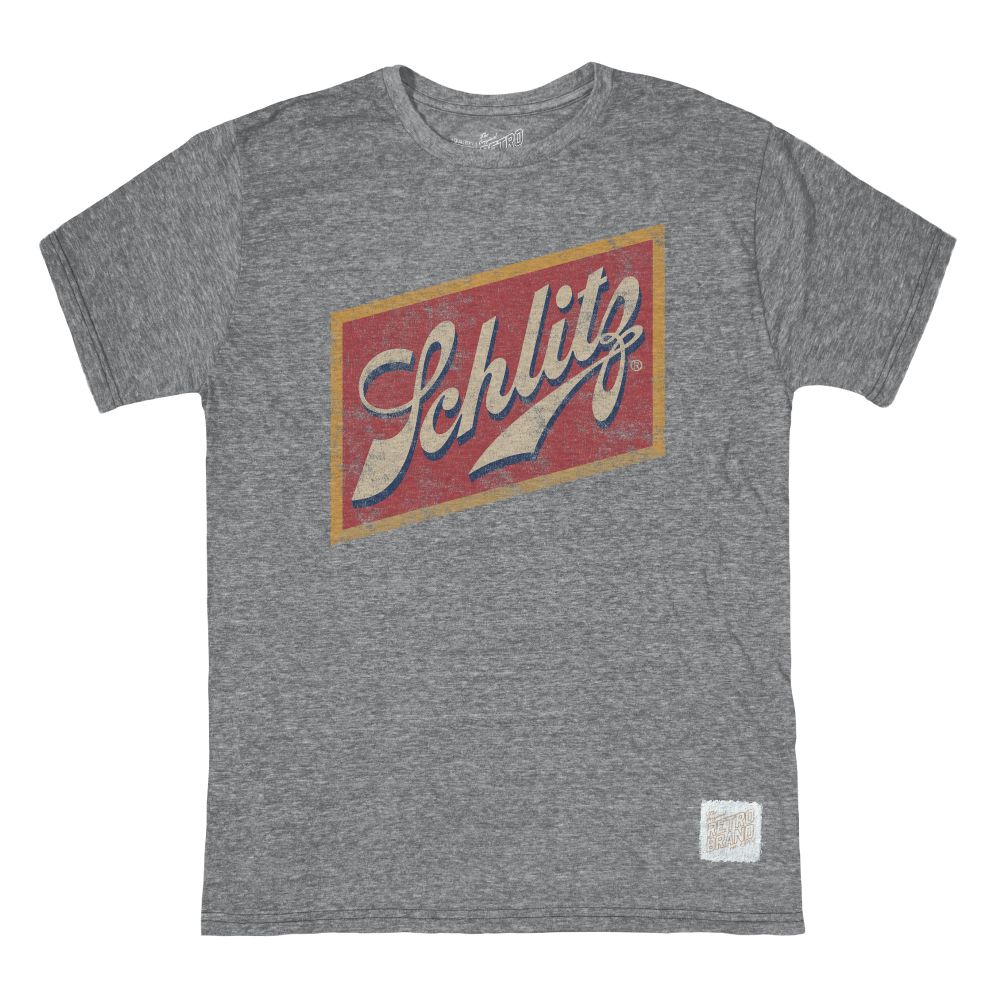 Schlitz-T-Shirt der Retro-Marke