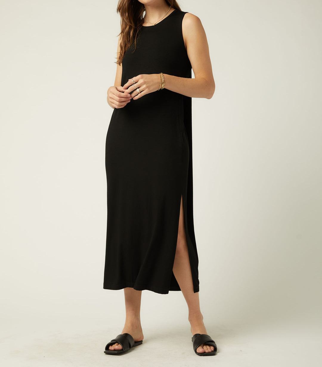 Fifteen Twenty Side Slit Dress