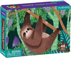 Chronicle Books Three Toed Sloth 48 Piece Puzzle