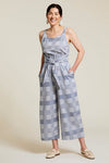 Tribal Jumpsuit W/ Front Tie &amp; Pkts