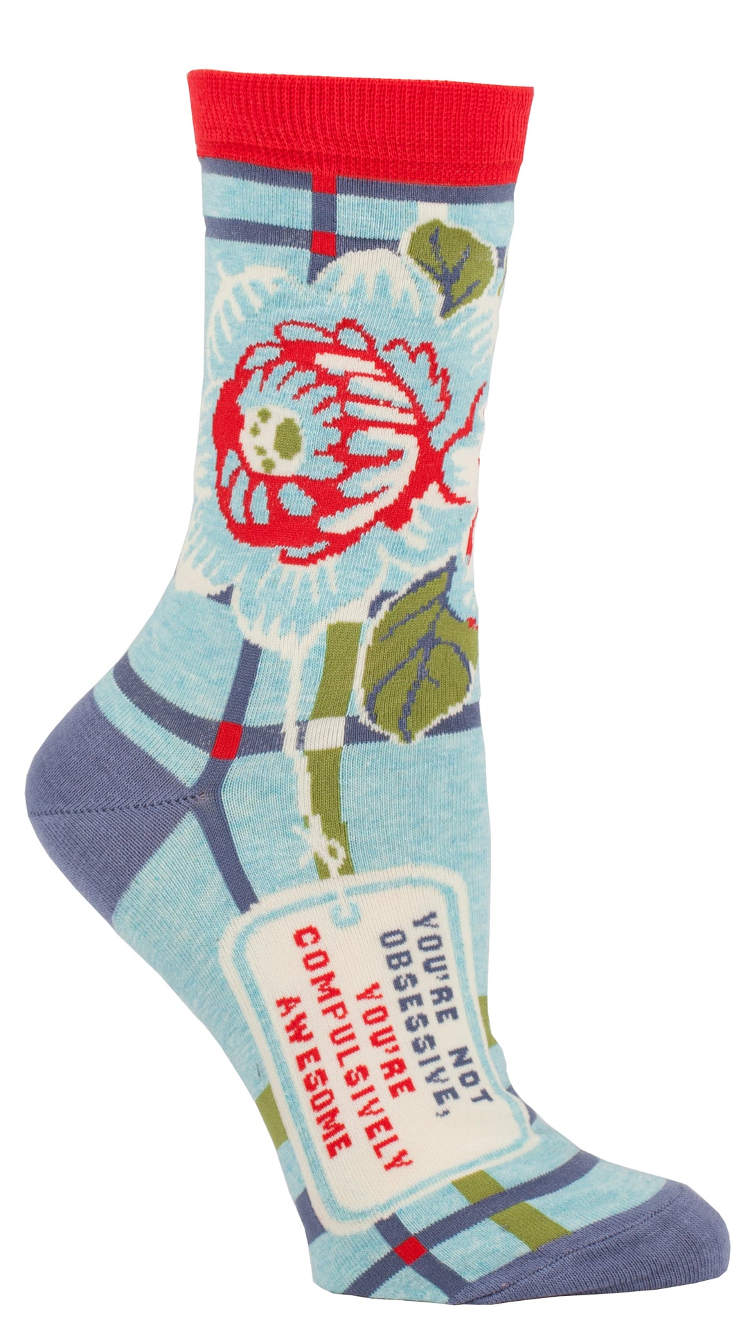 Blue Q Compulsively Awesome Women's Crew Sock
