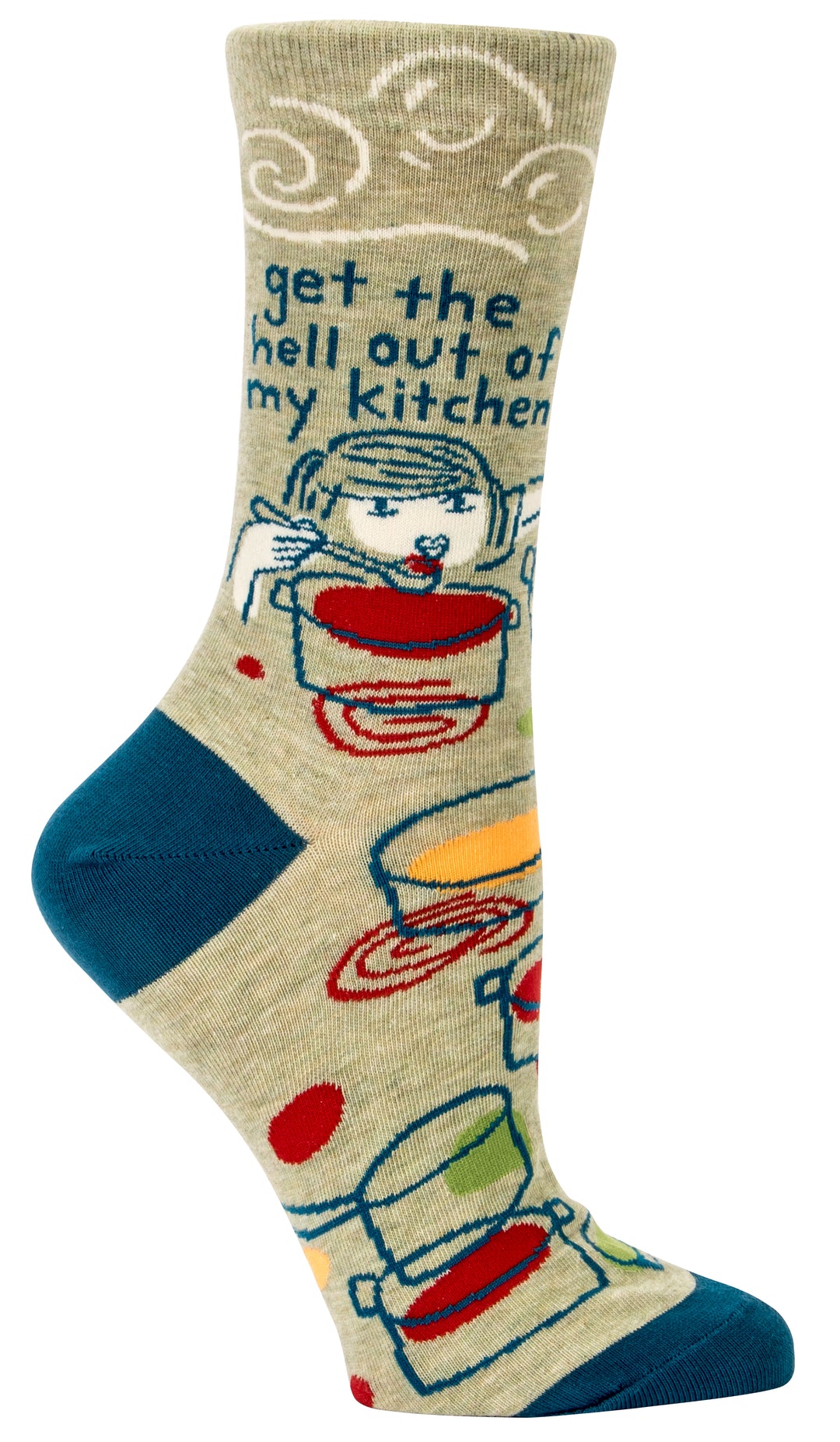 Blue Q Get The Hell Out Crew-Socken für Damen
