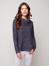 Charlie B Cable Knit Turtleneck Sweater