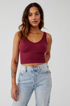 Free People Lurex Solid Rib Brami
