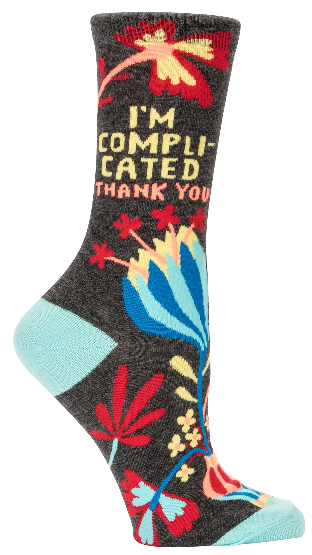 Blue Q I'm Complicated Women's Crew Sock